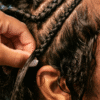 braiding photoshoot