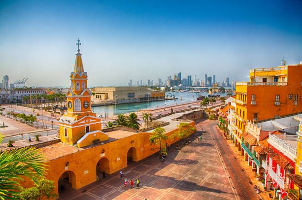 flying dress photoshoot in Cartagena