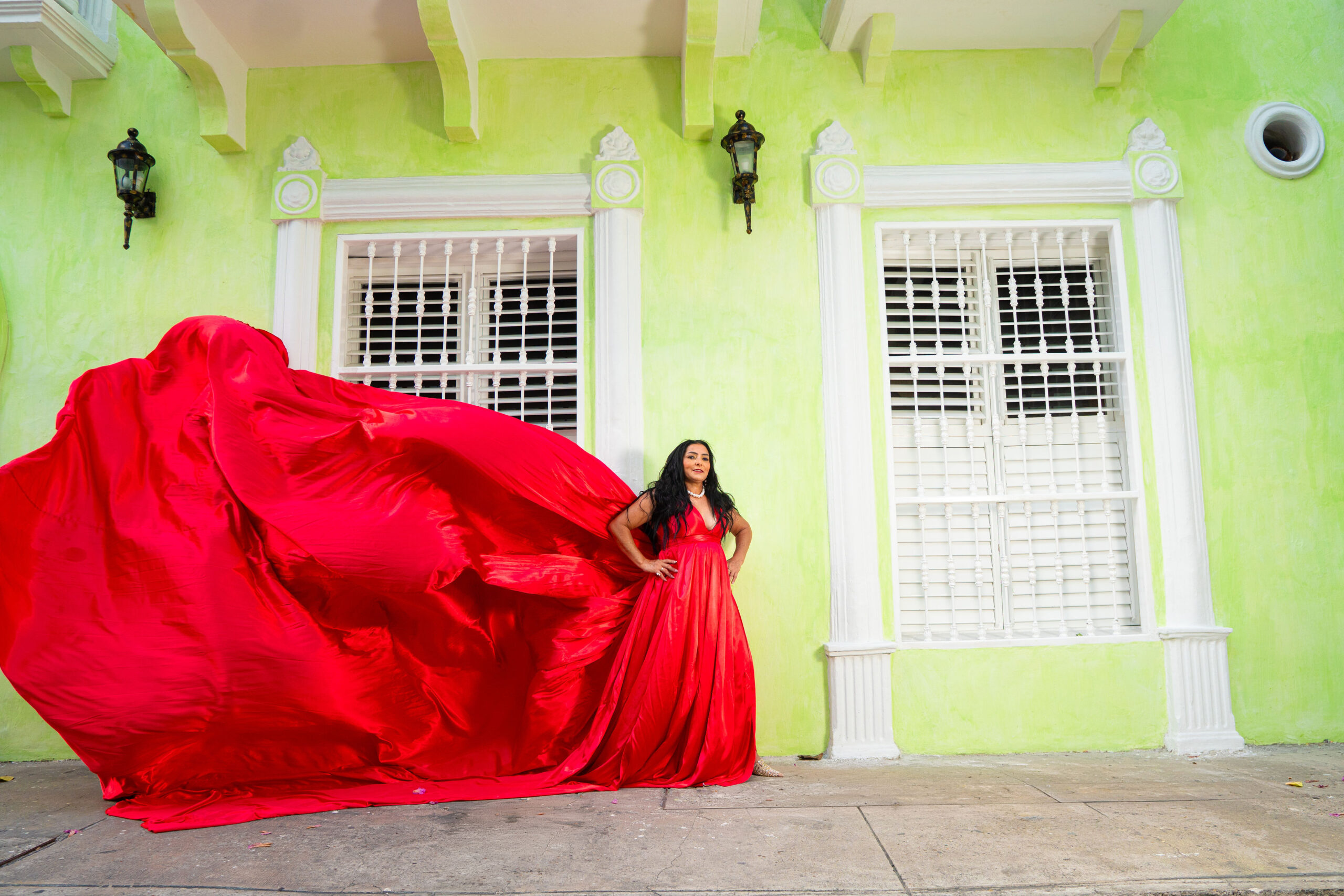 Flying Dress Birthday Photoshoot