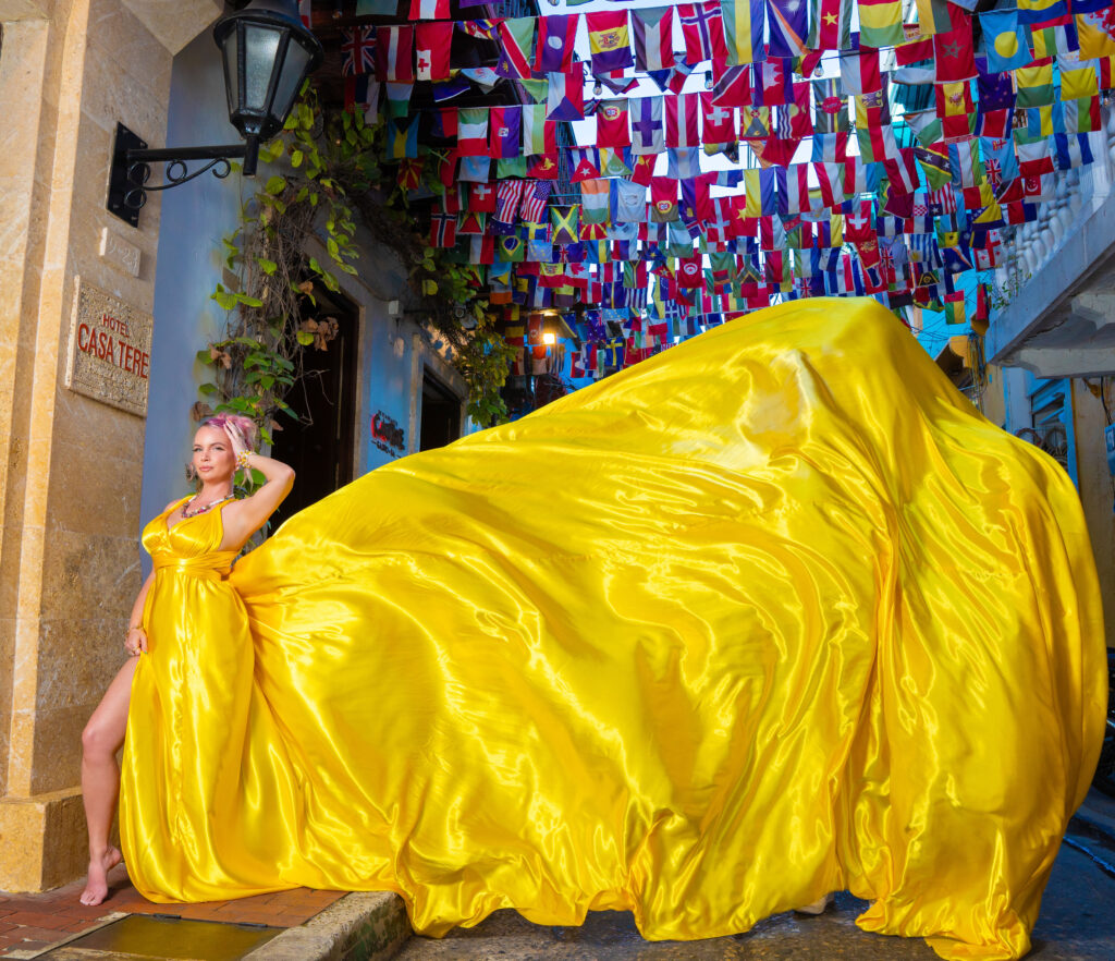 Flying Dresses Became a Global Photoshoot Trend