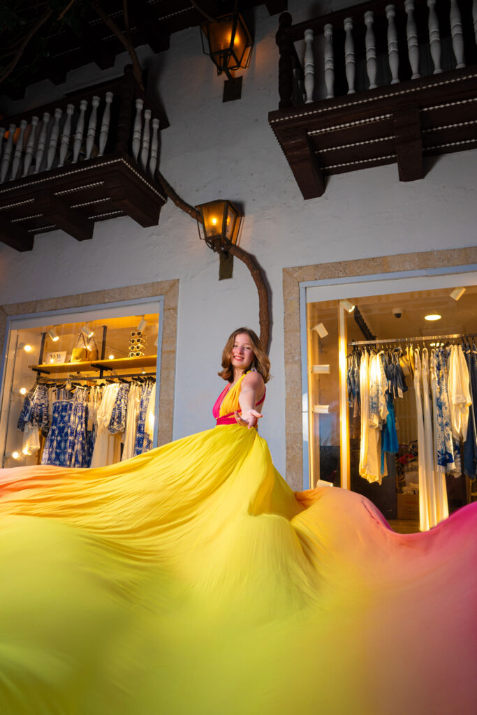 Professional Flying Dress Photoshoot