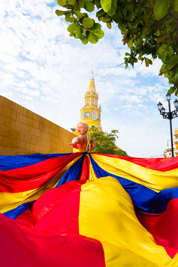 Flying Dress Photography Company in Cartagena